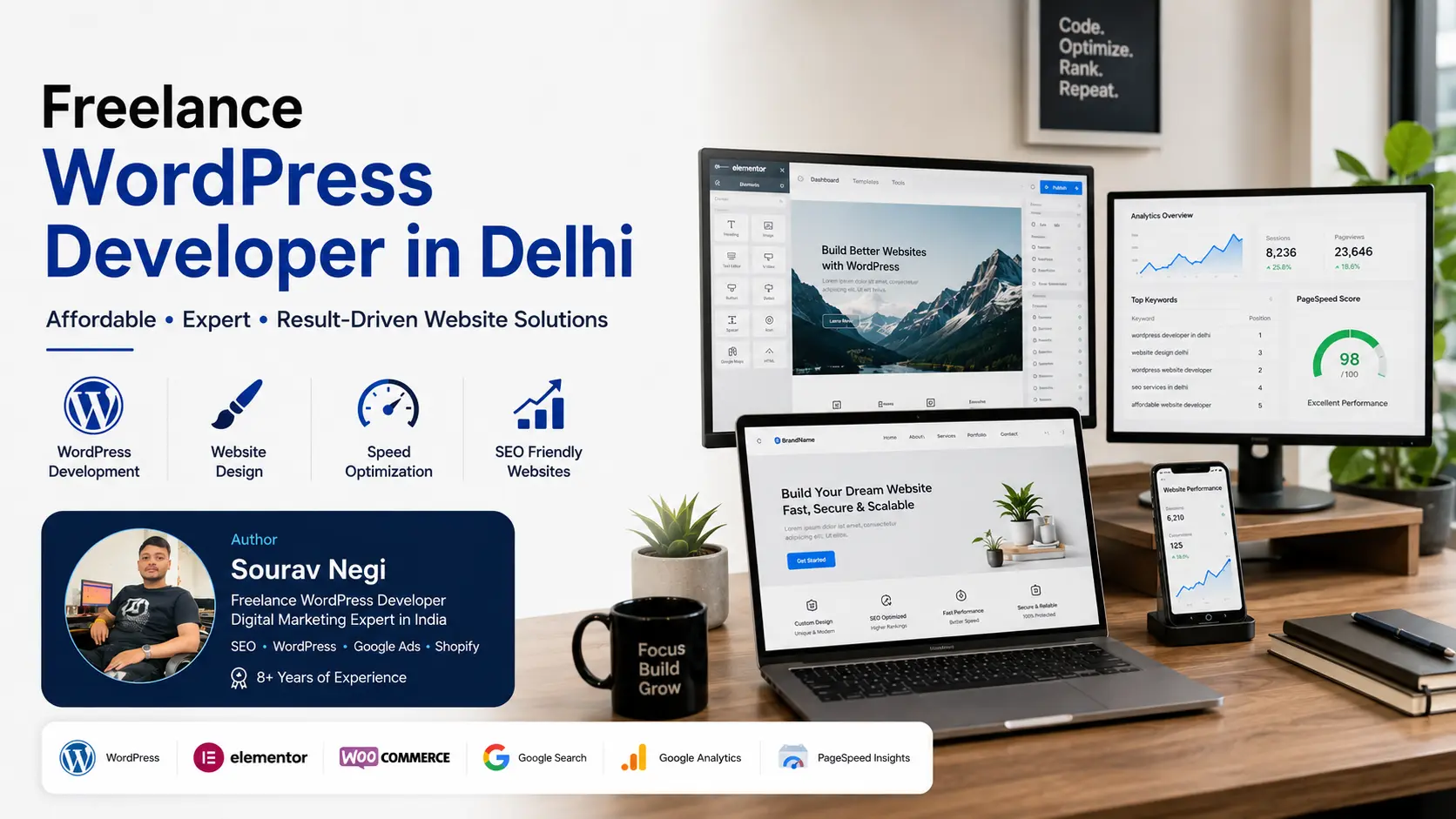 Freelance WordPress Developer In Delhi — Affordable, Expert & Result-Driven Website Solutions