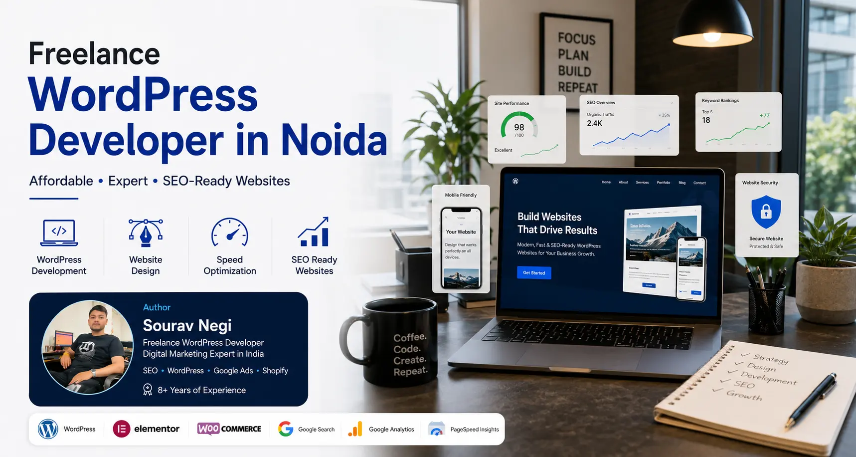 Freelance WordPress Developer in Noida — Affordable, Expert & SEO-Ready Websites
